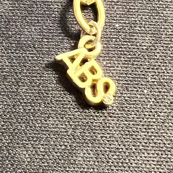 Gold Chain Necklace with Turquoise Pendant - Picture 5 of 5